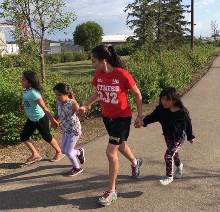 Youth runners participating in community fitness event